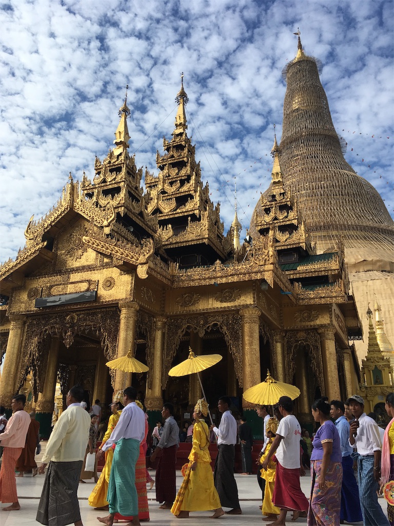 ミャンマー　寺院　シュエダゴン・パゴダ